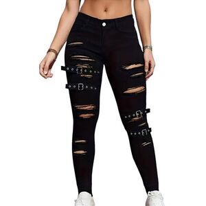 NWT High Waisted Ripped Skinny Jeans